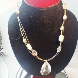 Necklace women Crystal stone necklace